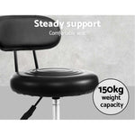 Artiss 2x Salon Stool Swivel Chair Backrest SALON-B-4128-NEW-BKX2