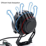 E-Bike Headlights 36V 48V Electric Bicycle Horn Light Waterproof Aluminium Alloy Light Night Riding V1370-AZ4-03537