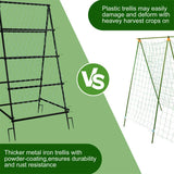 XL Heavy Duty Garden Trellis for Climbing Plants with Netting V178-66996