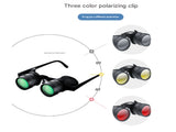 10x Telescope Tri-colour Polarised Lens 10x HD Fishing Binocular Glasses - Polarized Zoom for V888-ELOSUNG28355