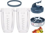 Replacement 32oz Blender Cups & Blade Part Compatible with NutriBullet 600w/900w Blender V1258-DP02-C-1064