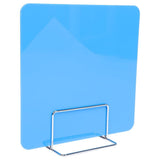 Portable Blue Desk Privacy Folders with Self Standing Protective Shield V1366-AZ2-W-12141