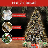 Christabelle 9ft Christmas Tree with Twinkle Lights- Snowy Dorchester 112_NATSD9