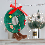 Cute Christmas Plush Ornament Set Featuring Mushroom, Wreath, Pudding, and Christmas Tree Designs V1341-ZY-XUV3VEHY-SETOF4ALL4STYLES