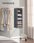 SONGMICS Hanging Wardrobe Storage Organiser Grey RYCH06G V227-8498101000089