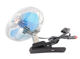12V 25W Mini Portable Auto Vehicle Clip On Cooling Oscillating Fan for Car Truck Dashboard V1294-YM0722-JYB02166