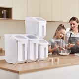 VEVOR 15Lx2 + 20Lx2 Ingredient Storage Container Airtight Kitchen Flour Bin V952-ZMXMX4G100LB8XB2XV0