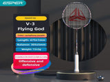 ESPER V3 Badminton Racket 72g Ultra-Light 6U Graphene Carbon All-Around Professional Match Training V1232-YMQPV3002