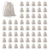 200 Pieces Drawstring Cotton Bags Muslin Bags,Tea Brew Bags V1192-AZ-W-22082