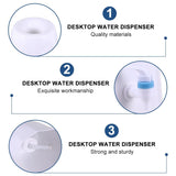 Compact White Water Dispenser Drinking Fountain for Outdoor Use - 1 Piece Portable Hydration Device V1370-AZ4-09535