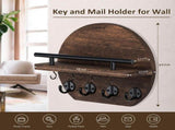 Handcrafted wooden wall organizer with partitioned storagend multifunctional use, easily creating V1232-QBZWJ-XYL-003
