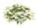Gardenia Wreath American Holiday Home Decoration Door Hanging V1294-YM0626-230203QY02