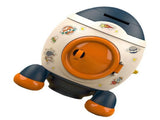 Cartoon Style Space Rocket Piggy Bank Money Bank Money Saving Jar Boys Girls Gift Morandi Blue V1294-YM0703-3117230042011