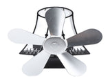 Magnetic Wall Mounted Fireplace Fan Silent Operation 5 Blade Heat Powered Wood Stove Fan Log Wood V1294-YM0901-3114230124113