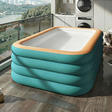 Large inflatable swimming pool, green swimming pool, suitable for home yard, outdoor pool, summer V1102-HEYC-001