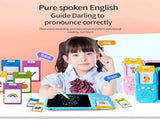 Talking Tablet,2-in-1 English Speaking Flashcards & Interactive Drawing Tablet for Language V1369-AZ3-W-21526