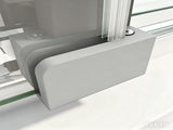 40mm Adjustable Contemporary Corner Sliding Chrome Shower Screen 120x80cm V63-848691