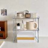 Office Desk Shelf Organizer, Adjustable Desk Shelf for Top of Desk Clear Desktop Shelf, Desktop V1192-AZ-W-29642