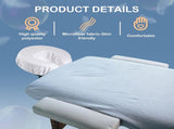 12 Pcs Face Cradle for Massage Head Rest Microfiber Reusable Soft Thicker Massage Table Face V1258-DP02-C-3183