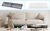 12 PCS Under Couch Blocker for Bed Furniture, Adjustable Plastic Under Bed Blocker for Dogs Pets V1107-102-01755-WHT-12PCS