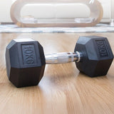 10KG Commercial Rubber Hex Dumbbell Gym Weight V63-794095