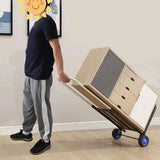 Luggage Trolley Cart Multi Purpose with 3 Elastic Ropes Adjustable Folding Hand Truck for Outdoor V1370-AZ4-10013