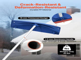 Snow Roof Rake, 60cm PP Plastic Blade, 1.18-5.55 m Adjustable Roof Snow Scraper with Wheels, V952-WDPZ20FTGBSSJ5WOZ001V0