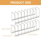 2-Piece Stainless Steel Dish Drying Rack Set for Kitchen Counter Storage and Organization V1192-AZ-W-27805