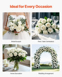 VEVOR 60 Pcs White Rose Artificial Flowers Realistic Bouquet for Xmas Home Decor V952-RZMGHSBS60PC37DSG001V0