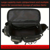Camouflage Fishing Waist Bag Large Capacity Multi-layer Partition, Side Pockets & Winding Strap V1232-YDXKB003