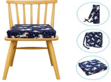 Toddler Booster Seat Cushion, Foam Chair Riser With Adjustable Safety Straps And Washable Polyester V1237-ZY-807-055