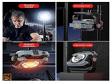 2pcs Portable LED Camping Tent Light Rechargeable Searchlight Outdoor Emergency Lighting Waterproof V1308-DSZKI-1092