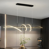 BAMDECOR A202 Modern LED Linear Pendant Lights with Dimmable LED 1.5 Meters V255-BAM-A202-1.5-BLK
