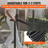 1-3 Step Handrail Railing for Steps Steel 150 kg Capacity with Screw Kit V952-TFBXYGLZHS3C1XYBOV0