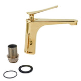 Copper Single Hole Faucet Hot and Cold Water Tap for Washbasin Lavatory Bathroom HotelG9/16 V1294-YM0901-3112210055813