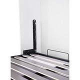 Double Wall Bed in White Space Saving Murphy Bed Kit with Black Door Handle V63-953741