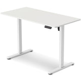 FORTIA Sit To Stand Standing Desk, 120x60cm, 72-118cm Electric Height Adjustable, White V219-ADKSSTFO2WTWB