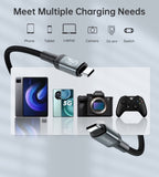 CHOETECH XCC-1042 Gen3.0 USB4.0 with 8K @ 60hz Video & Audio 240W USB-C to C Braided Cable 2M V28-ELECHOXCC1042