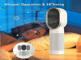 Small Desktop Air Purifier with H13 HEPA Filter - White, For Travel & Bedroom V1263-JX-4802