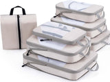 Compression Packing Cubes Travel Organizer 7 Set, Ripstop Mesh Travel Organizers for Luggage V1258-DP02-C-1250