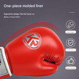 Black And Silver Durable 8oz PU Leather Boxing Gloves - Padded & Ventilated for Training V888-ELOSUNG23992