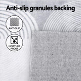 Artiss Rug 120x160cm Area Rug Washable Mat Large Carpet Faux Rabbit Fur Cyril FLR-FFUR01-120X160-WHBK