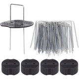 50 Garden Stakes With Washers, Galvanized Steel Tarpaulin Fixing Stakes, Mulch Fabric Fixing V1188-MS-227-1758