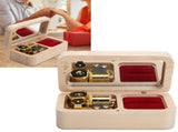 Mechanical Wooden Music Box Jewelry Ring Box Home Ornament Gifts for Birthday Valentine's Day V1294-YM0901-3115210001911