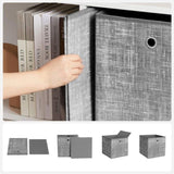 SONGMICS Storage Boxes 6 packs Non-Woven Fabric Grey V227-8498101000087