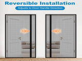 1 Pack Magnetic Mosquito Net Door, Self-Adhesive Side Opening Curtain Removable Durable Insect Fly V1188-MS-325-1320