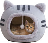 Fluffy Dog Bed Cat Bed Winter Pet House Anti-Slip, Large, Gray V1188-MS-325-1455