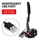 Racing Games Handbrake PC USB Universal Adjustable Aluminium Alloy Handbrake Dual Modes Plug and V985-GAMINGHANDBRAKE