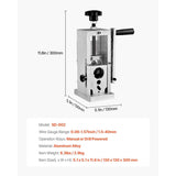 Manual Wire Stripping Machine, 0.06''-1.5'' Copper Stripper with Hand Crank or Drill Powered, V952-BXJYSS11538MMUD21V0