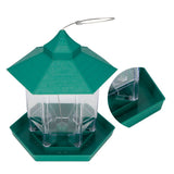 Waterproof Hanging Plastic Transparent Bird Feeder Feeding Tools for Outdoor Garden Yard V1294-YM0901-3111200173511